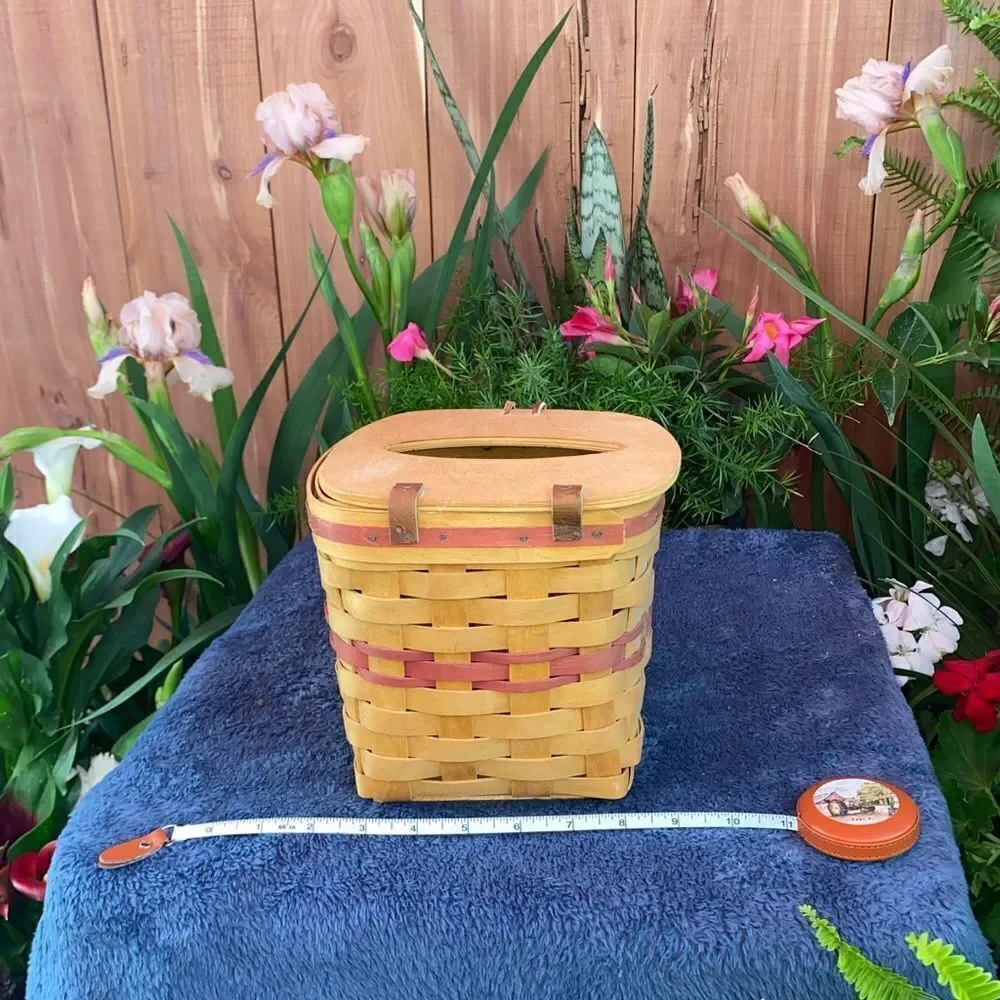 Square tissue holder container by Carnation Baskets